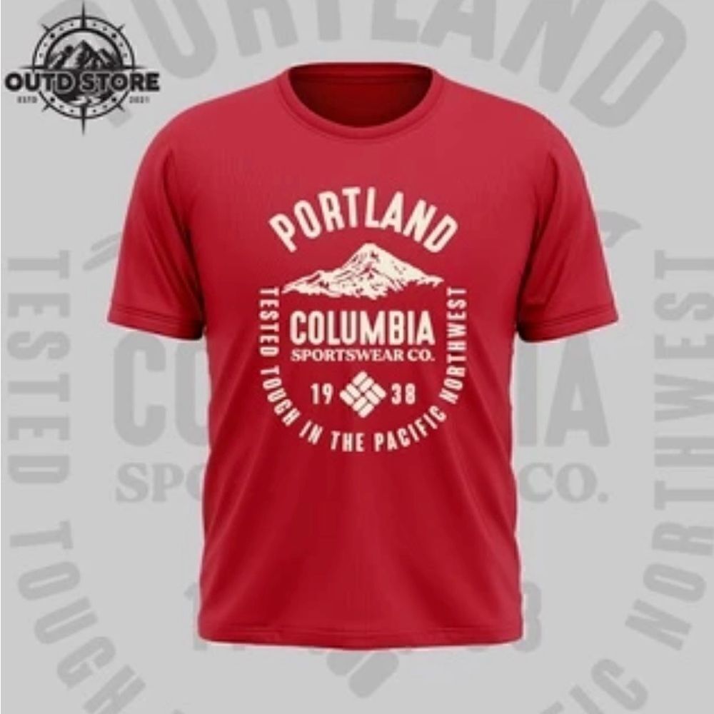 Columbia SEATTLE SeaTac Pacific Northwest SS Tee BROWN M NWT